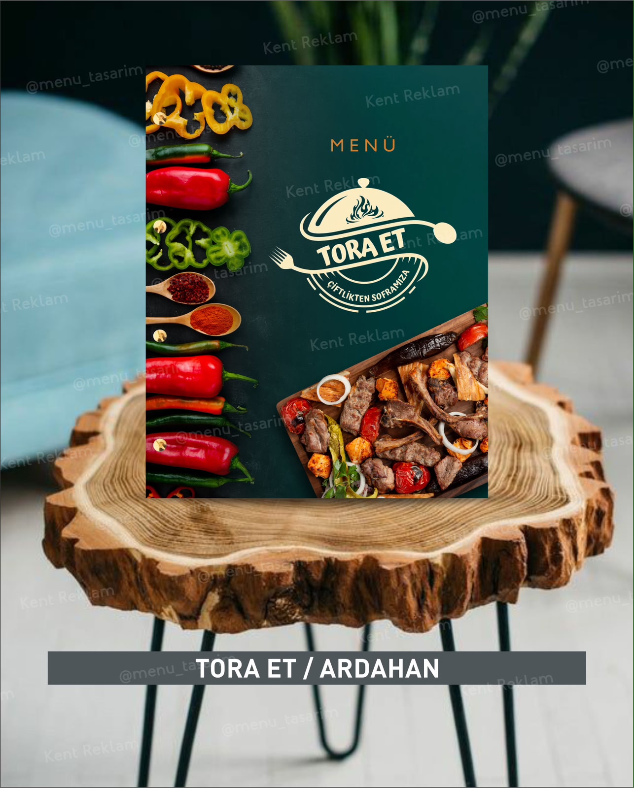Tora Et Ardahan kurumsal restoran cafe menü tasarımı ve baskısı
